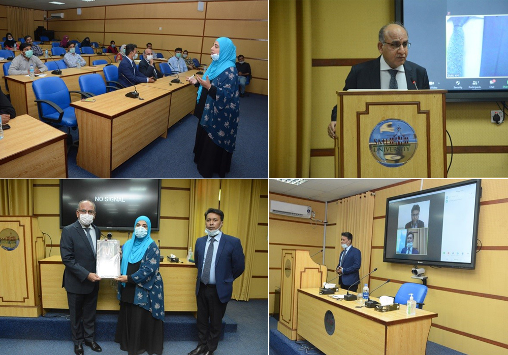 Mr. Ahmed Ali Siddiqui (Director, Centre for Excellence in Islamic Finance) and Dr. Irum Saba (Program Director, MS Islamic Banking and Finance, IBA) conducted seminar