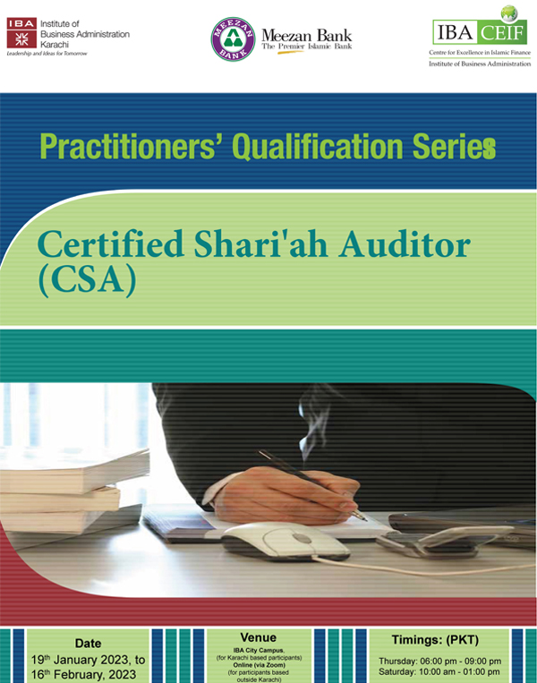 Certified Shariah Auditor (CSA Batch 3)