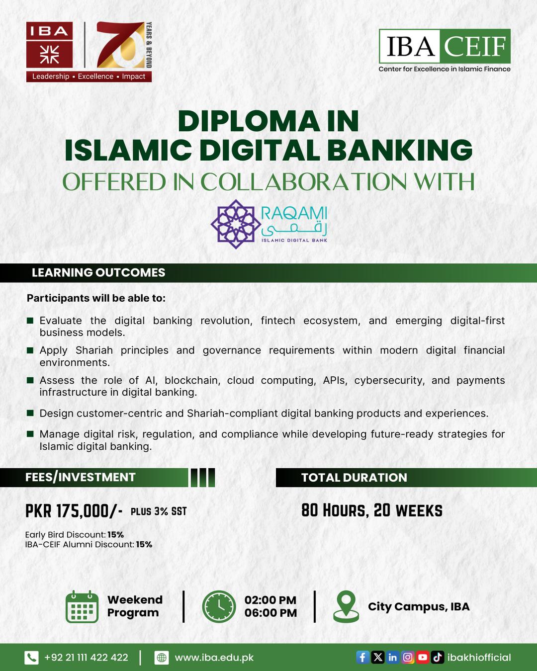 Diploma in Islamic Digital Banking