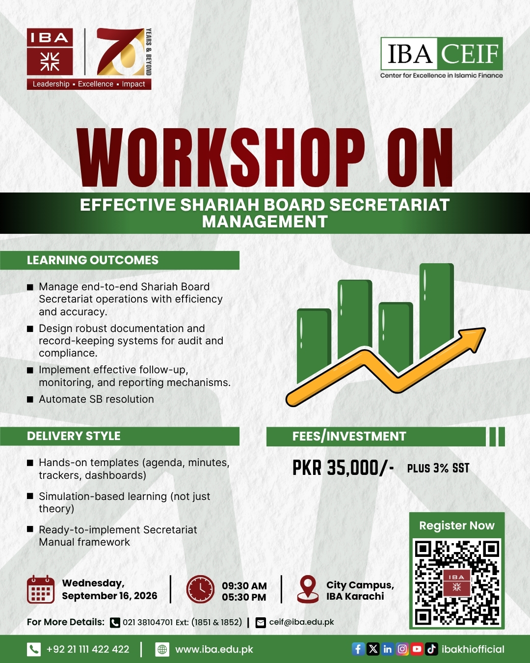Workshop on Effective Shariah Board Secretariat Management