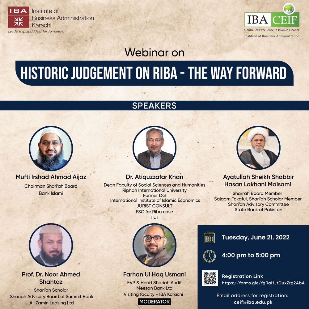 Historic Judgement on Riba – The Way Forward