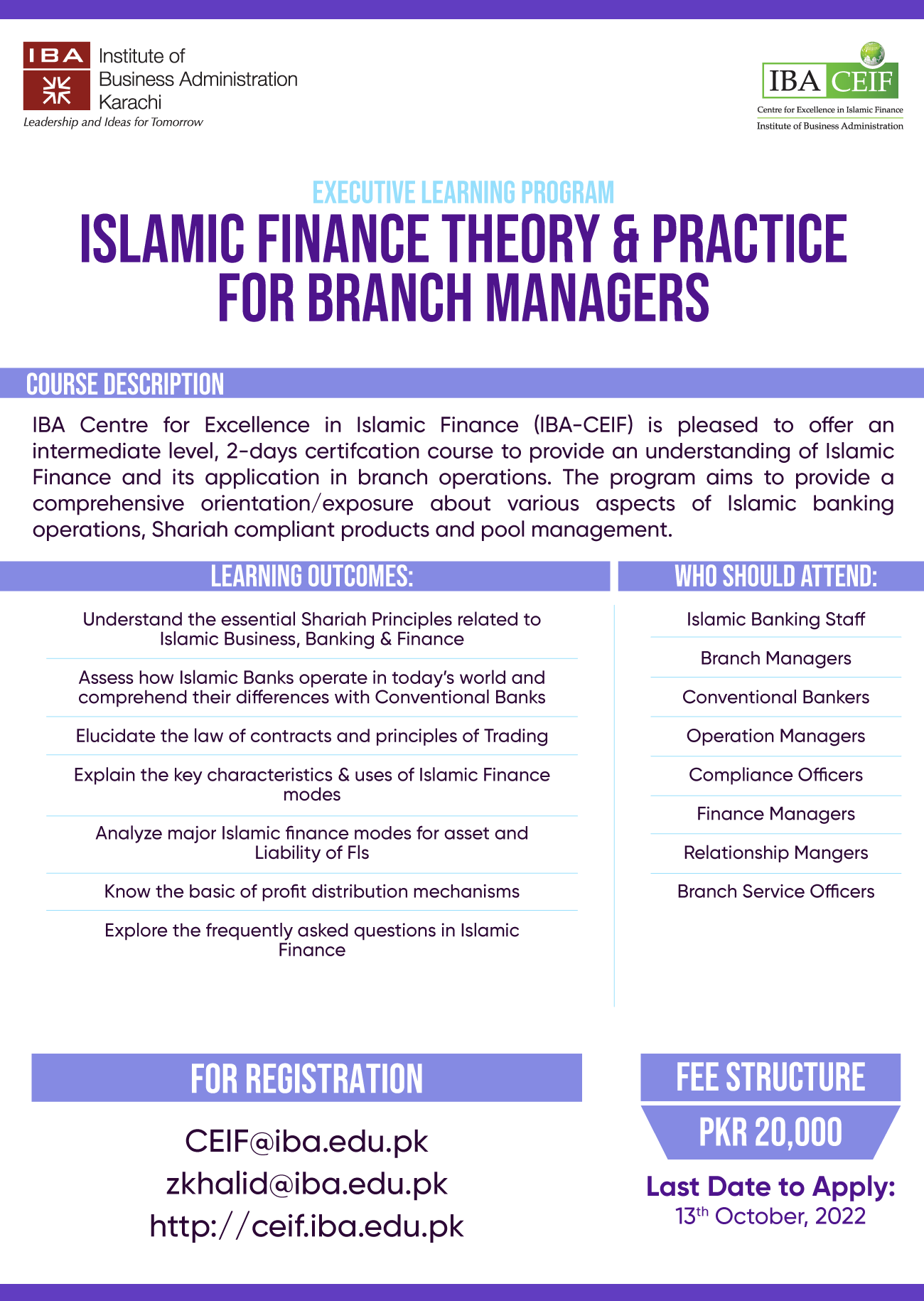 Islamic Finance Theory & Practice For Branch Managers 