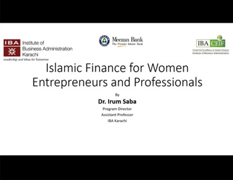 Islamic Finance for Women Entrepreneurs & Professionals