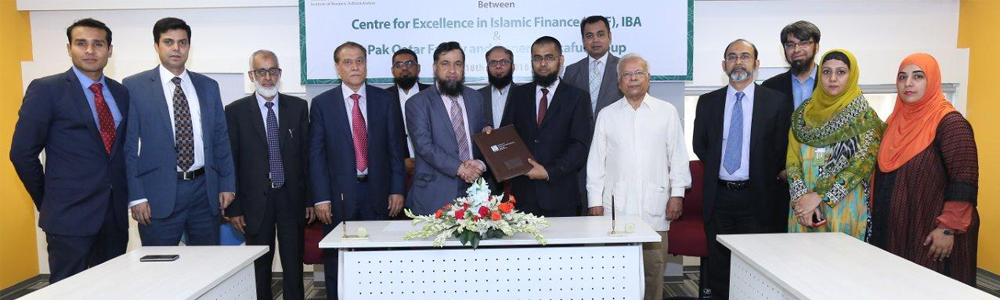 IBA Centre for Excellence in Islamic Finance signs MoU with Pak Qatar Family & General Takaful Limited