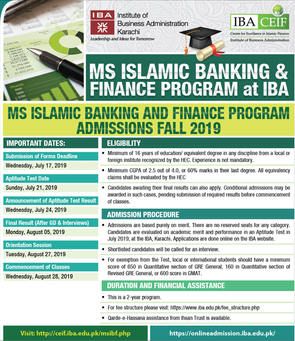 MS in Islamic Banking and Finance