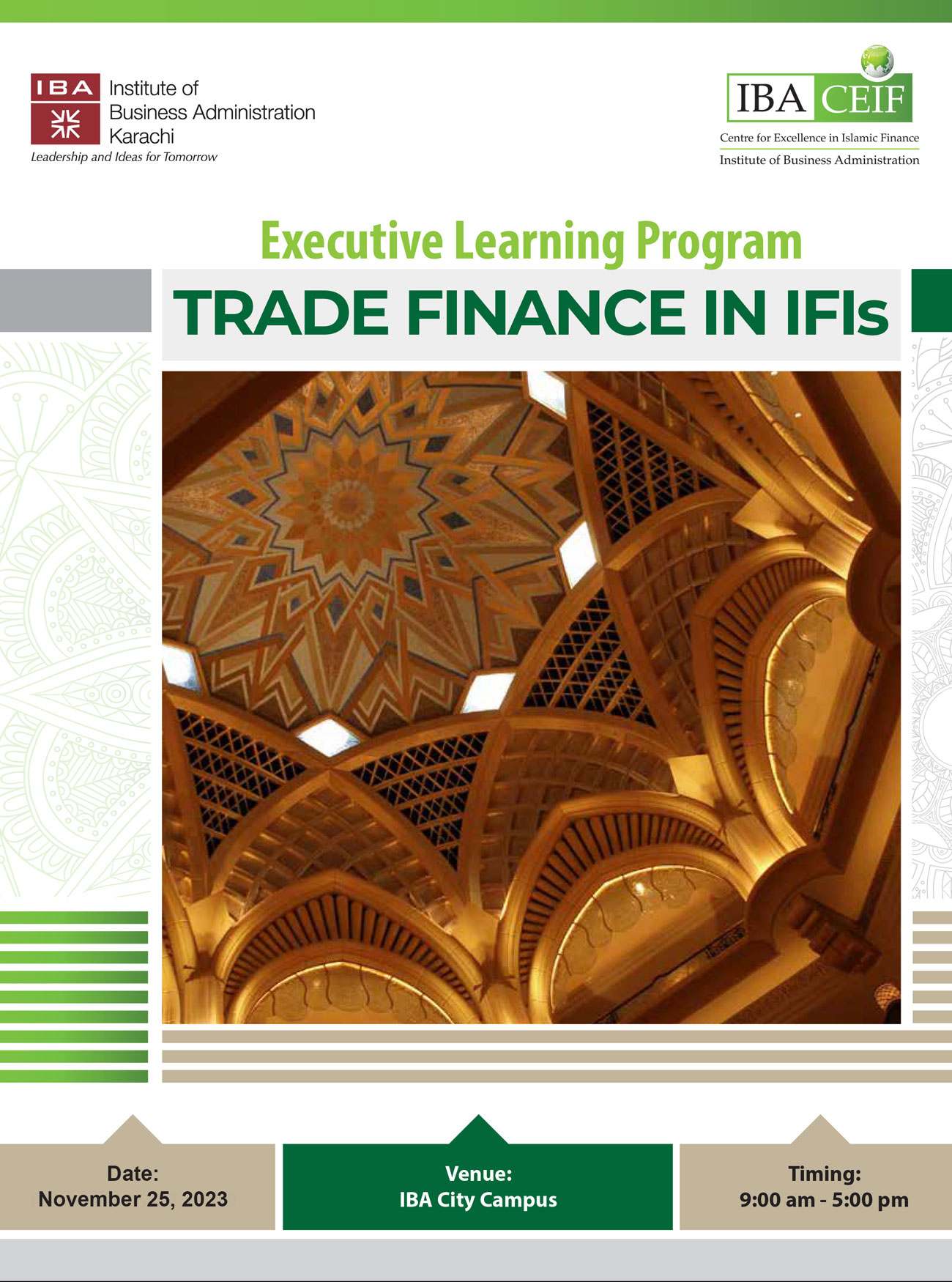 One Day Intermediate Level Course on Trade Finance in IFIs