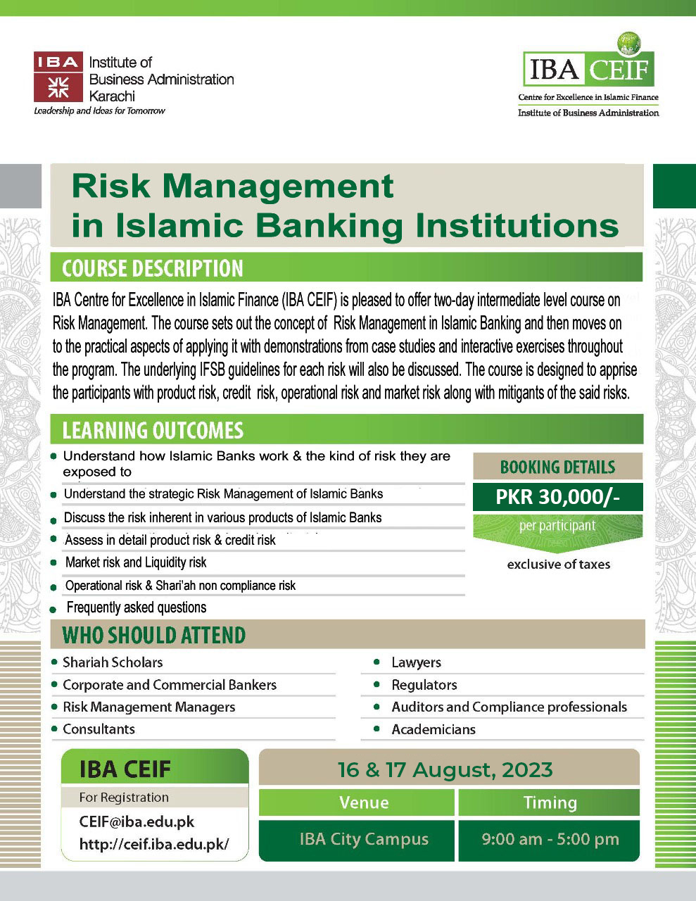 Risk Management in Islamic Banking Institutions