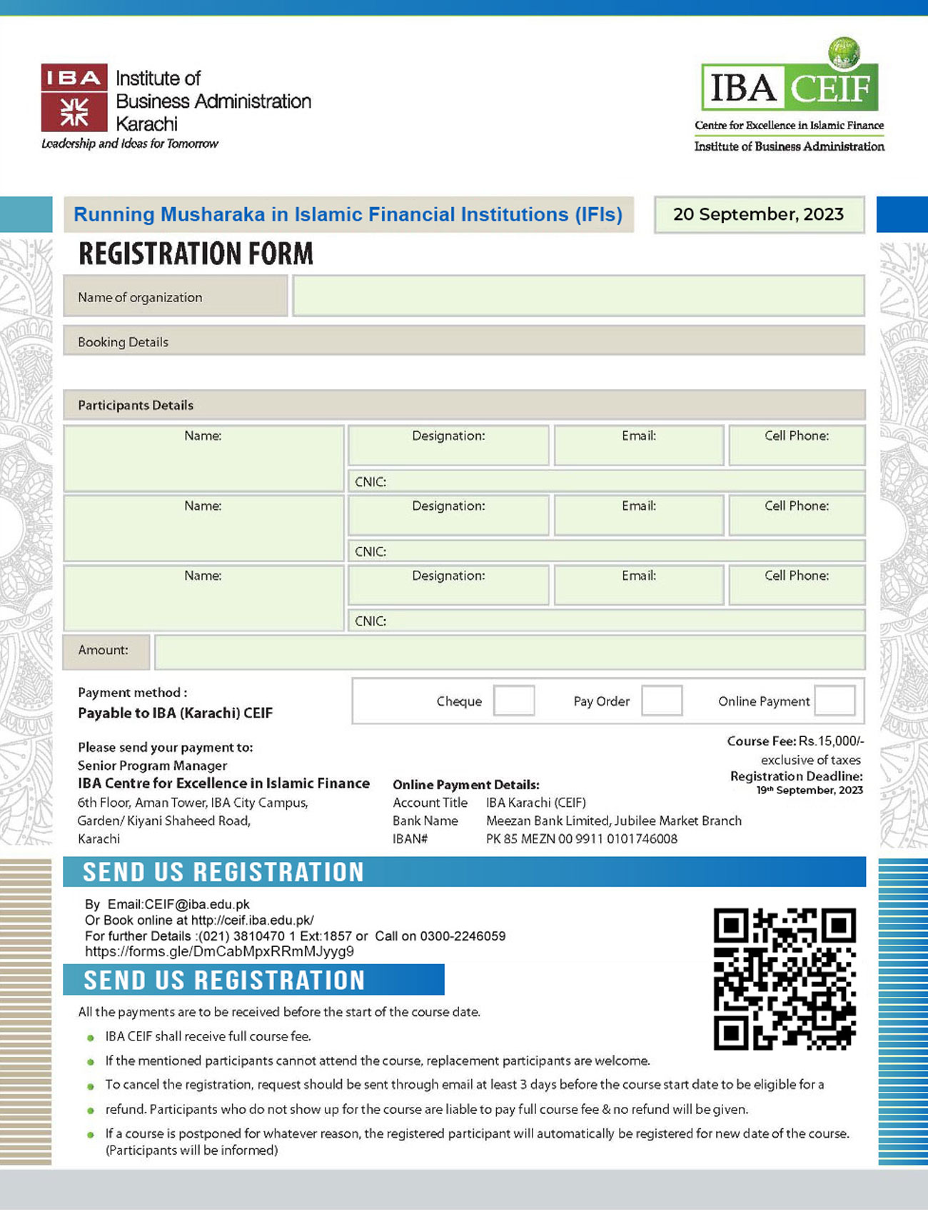 Running Musharaka in Islamic Financial Institutions (IFIs)