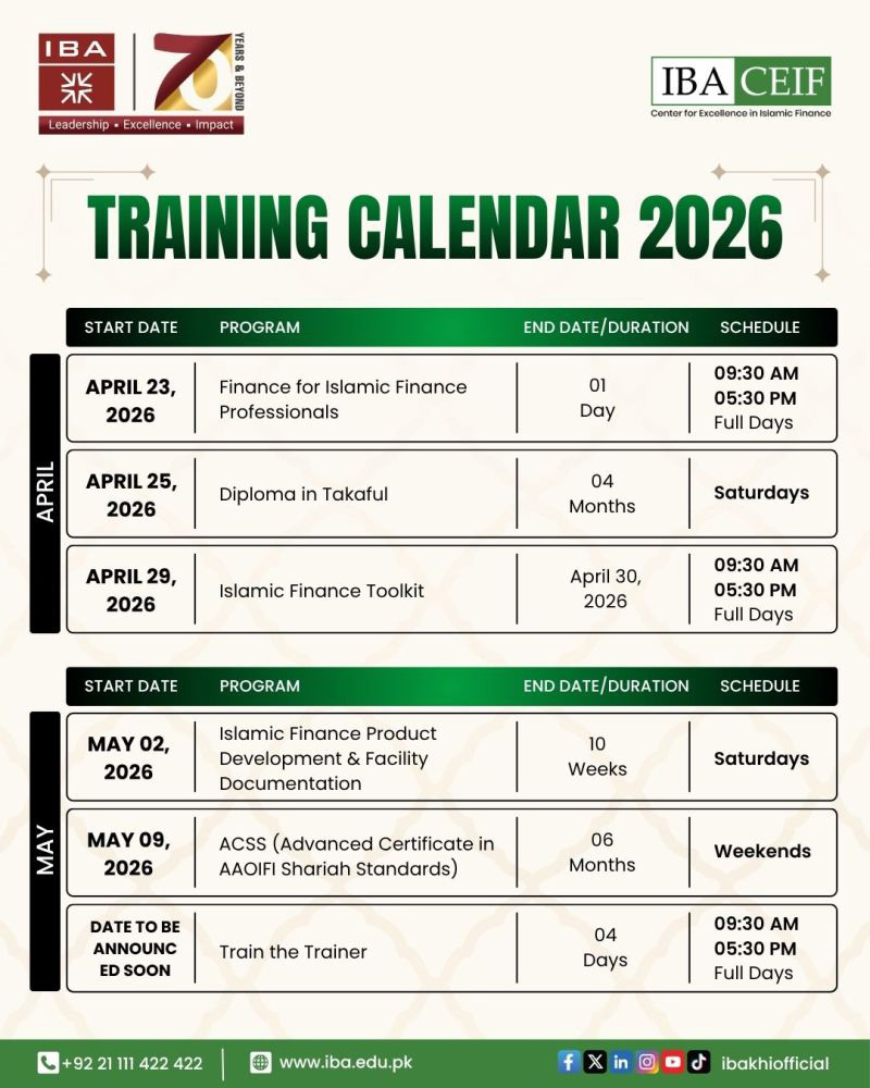 Training Calendar