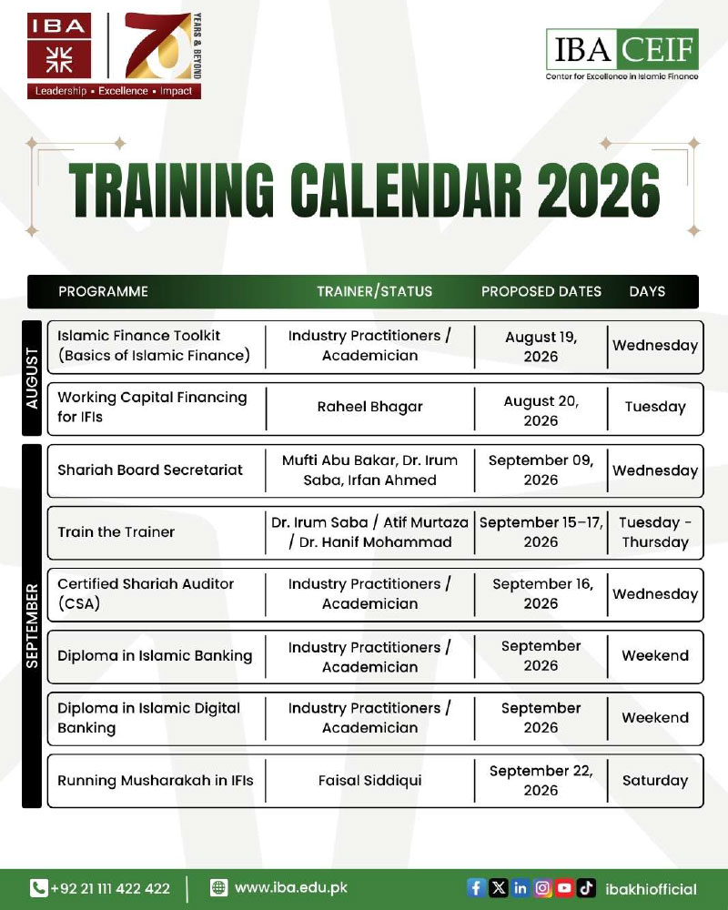 Training Calendar