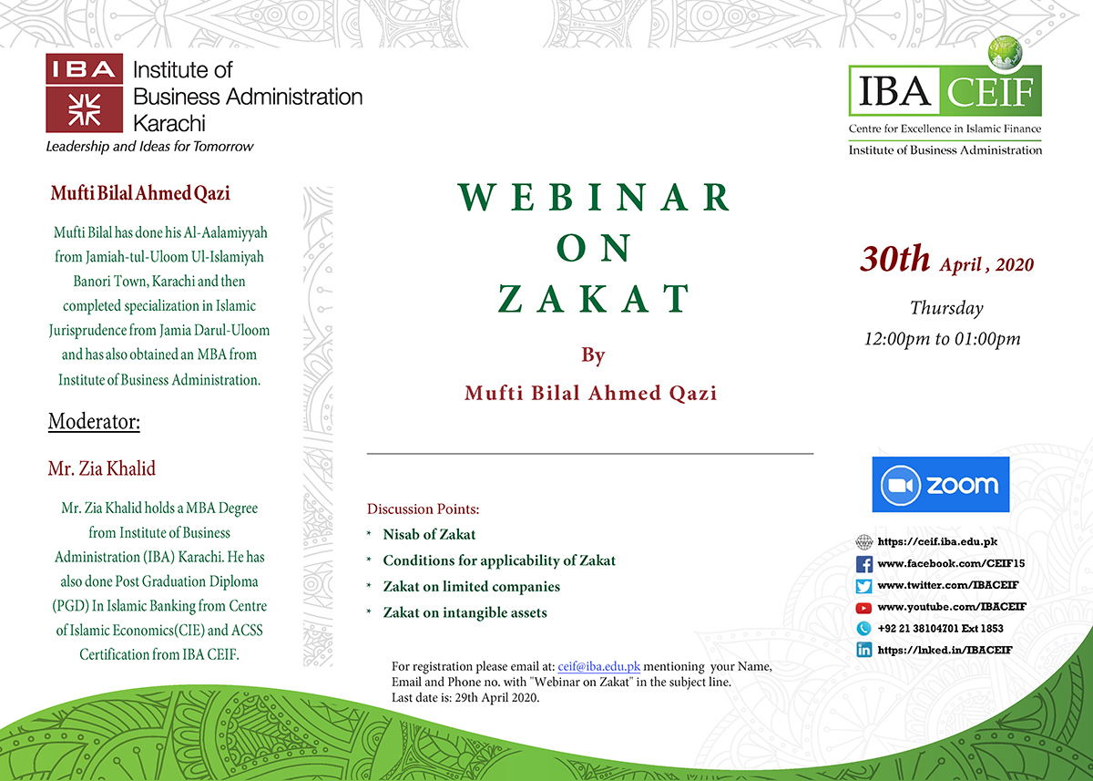 Webinar on Zakat